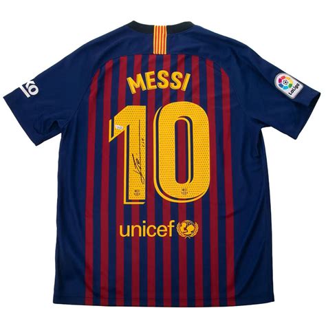 Lionel Messi Autographed Fc Barcelona Jersey Autograph Authentic