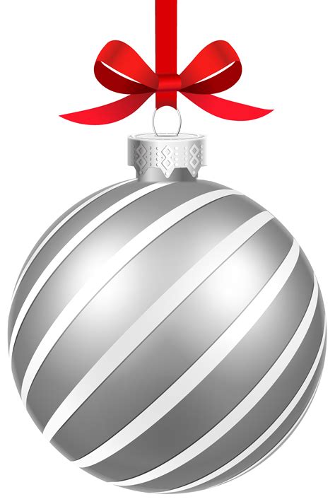Ornaments Clipart Silver Ornaments Silver Transparent Free For