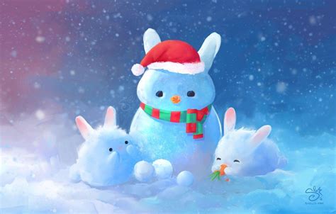Winter Bunny Wallpapers Top Free Winter Bunny Backgrounds