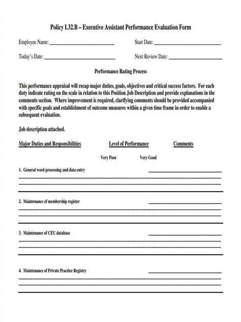 performance review forms