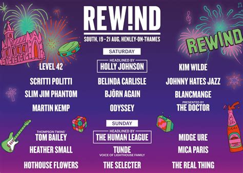 Its Back To The 80s As Rewind Festival 2022 Details Announced