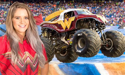 Whos Driving That Wonder Woman Truck Meet Monster Jams Collete Davis