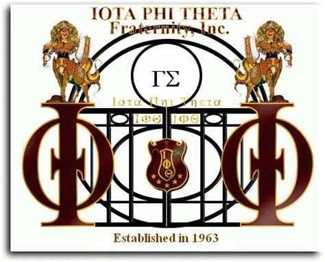 The Gamma Sigma Chapter Of Iota Phi Theta Fraternity Inc