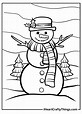 Snowman Coloring Pages (Updated 2021)