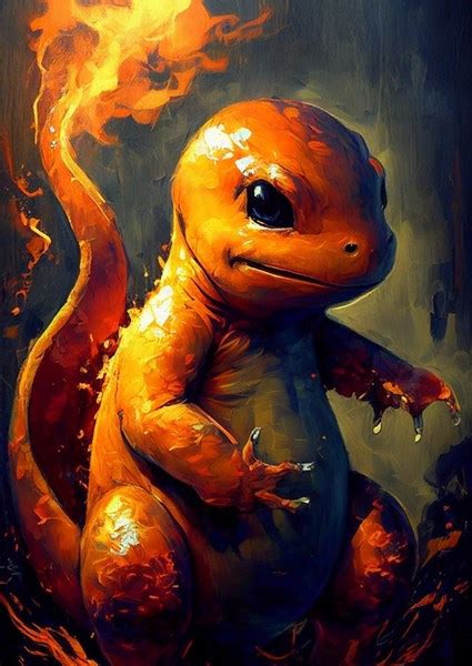 Charmander Pokémon Posters And Prints By Jonas Winge Printler