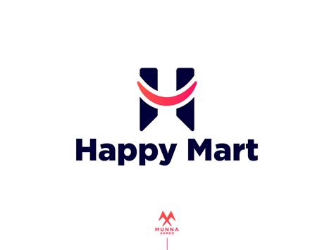H Logo Happy Mart Smile Logo By Munna Ahmed On Dribbble