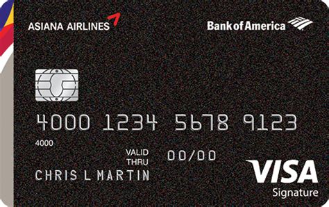 Bank of america signature card. New Bank of America Asiana Visa: 30K Sign-Up Bonus - Frequent Miler