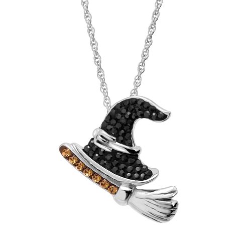 Witch Hat And Broom Pendant 24 99 Sterling Silver Necklace Pendants Sterling Silver