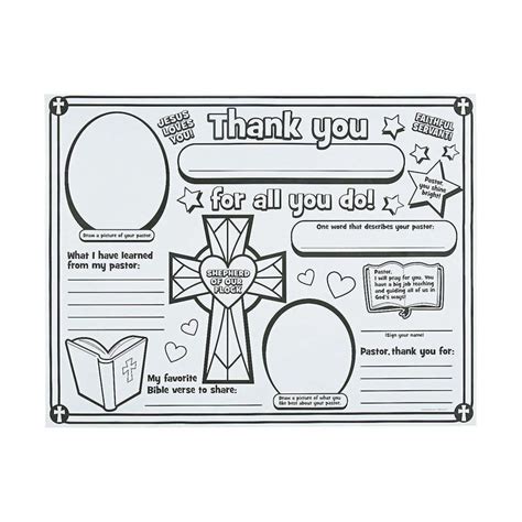 Color Your Own “all About My Pastor” Posters Discontinued Sunday
