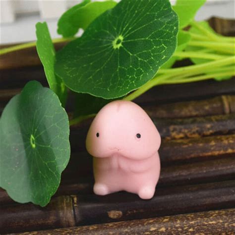 Cute Soft Spoof Little Dick Shape Hand Toys Stress Reducers Pinch Mini