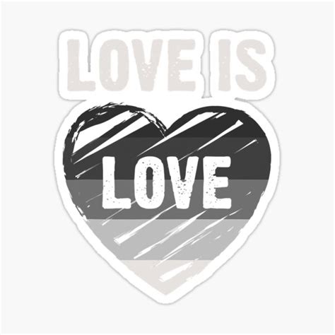 Heterosexual Pride Flag Heart Love Is Sticker By Triangle909 Redbubble