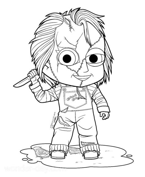 Chucky Coloring Pages Free