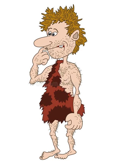 Prehistoric Man Isolated Stock Vector Illustration Of Caveman 15247071