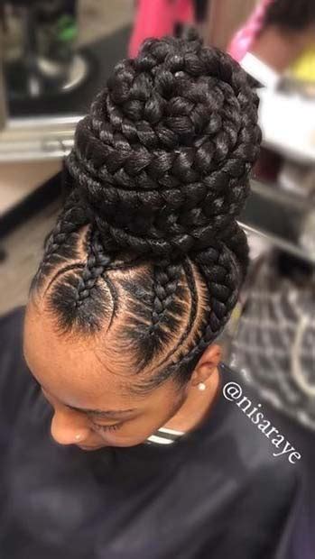 23 Beautiful Braided Updos For Black Hair Stayglam