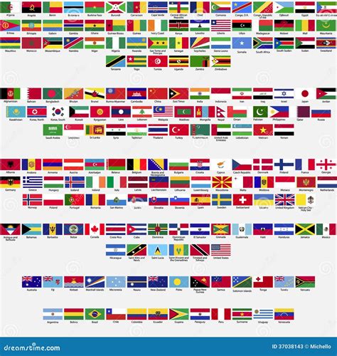 Flags Of The World Collection Stock Photos Image 37038143