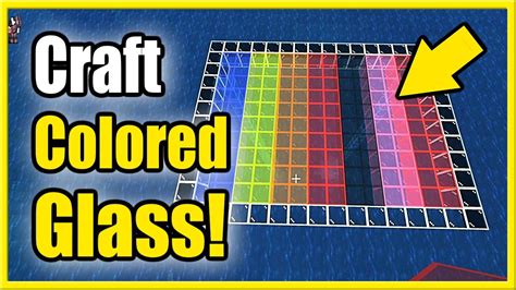 How To Make Colored Glass Or Stained Glass In Minecraft Survival Fast