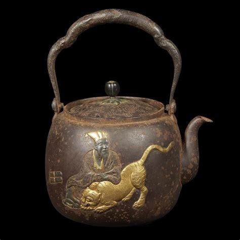 Sold Price A Japanese Gold And Patinated Metal Inlaid Iron Teapot