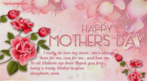 Happy Mothers Day Messages To Friends Mothers Love Is Peace Etandoz