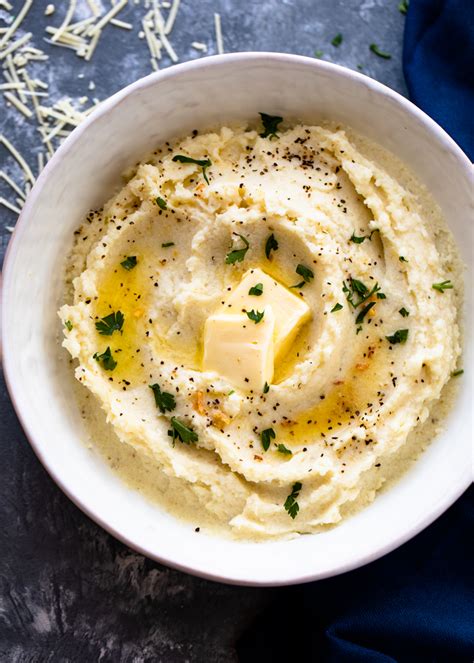 The Best Creamy Mashed Cauliflower Low Carbketo Gimme Delicious