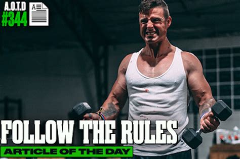 Follow The Rules Coryg Fitness