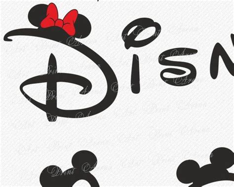 Disney Alphabet Svg Disney Font Svg Ears Svg Minnie Font Etsy