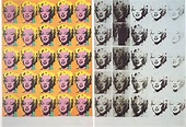 Historia del arte- aldapeta: Díptico de Marilyn.1962. Andy Warhol.