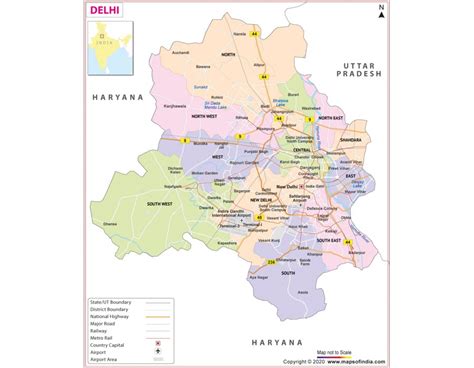 0 Result Images Of Where Is Delhi Located In India Map PNG Image