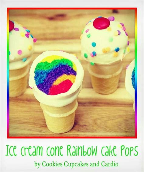 Ice Cream Cake Pops Rainbow Cake Pops Ice Cream Cone Cake Ice Cream Cone Cake Pops