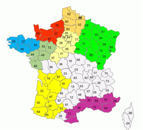 Carte De France Et Departement Info ≡ Voyage Carte Plan