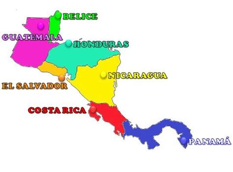 Resultado De Imagen Para Ubicar En El Mapa America Central América