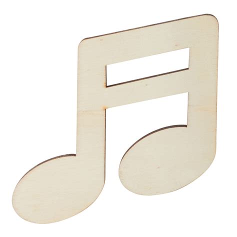Unfinished Wood Double Music Note Cutout New Items Factory Direct Craft