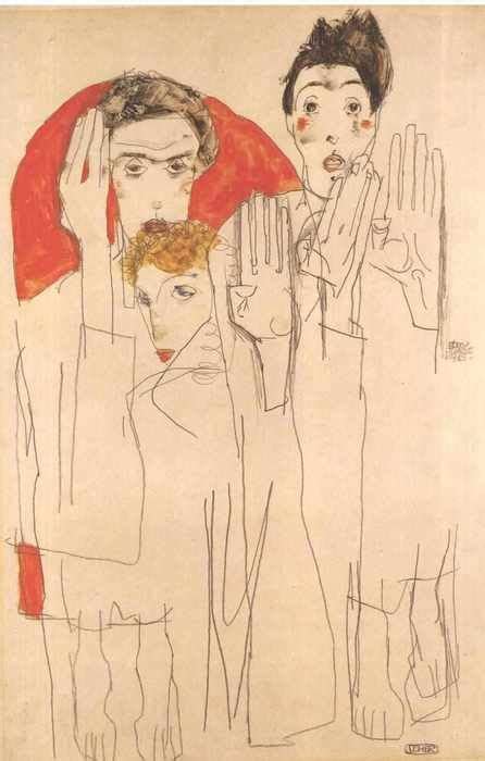 Schiele Egon Schiele Painting Illustration Painting And Drawing