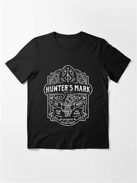 Hunters Mark Whiskey Bloodborne White Variant T Shirt For Sale
