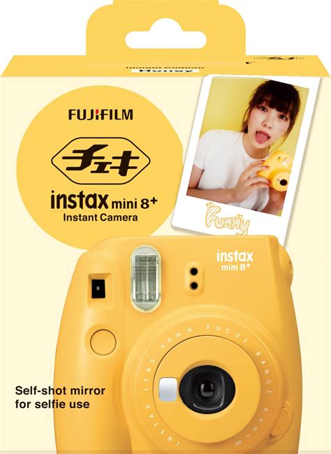 Fujifilm Instax Mini 8 Honey Instant Film Camera Self Shot Mirror For Selfi 74101162578 Ebay