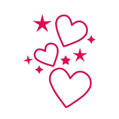 Hearts And Stars Vector Art Icons And Graphics For Free Download