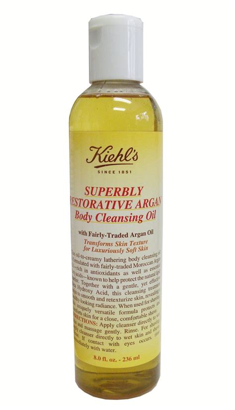 Kiehls Superbly Restorative Argan Body Cleansing Oil 8