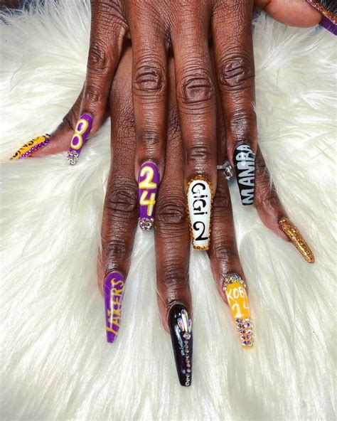 Check Out Beyoncés Sentimental Nail Art And More Mamba Inspired