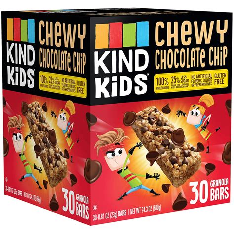 Kind Kids Chewy Chocolate Chip Granola Bars 30 Count