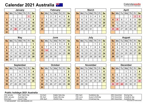 Australia Calendar 2022 Free Printable Pdf Templates 2022 Calendar