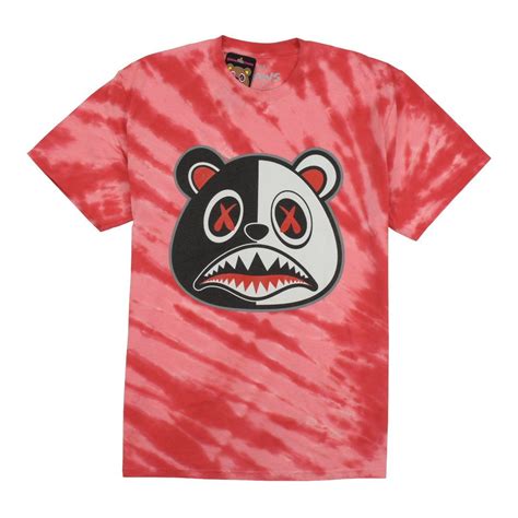 Baws Bear Tie Dye T Shirts Scar Baws Red Tiger Dye T Shirt Tie