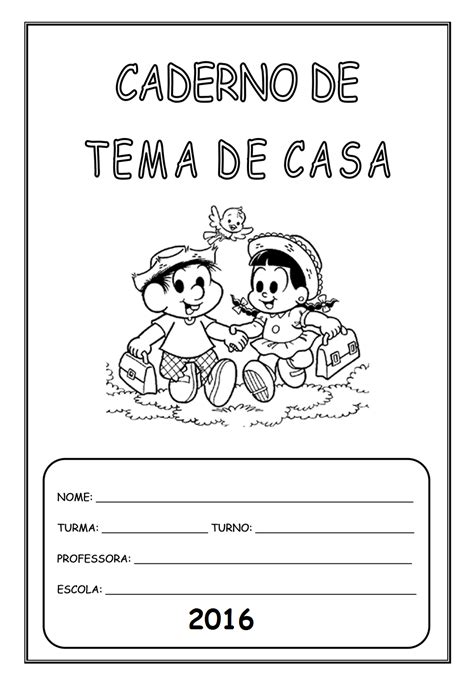 Abertura De Caderno Para Educação Infantil