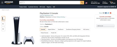 Amazon Says Not All Of Their Ps5 Pre Orders Will Be Fulfilled On Time