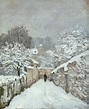 La nieve en Louveciennes - Alfred Sisley - Historia Arte (HA!)
