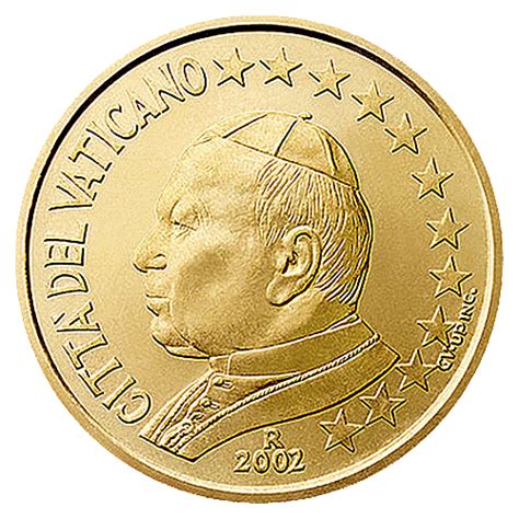 Euro Coins Vatican 50 Euro Cent 2002 The Black Scorpion