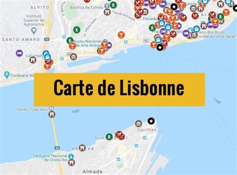 Carte de Lisbonne Portugal Plan détaillé gratuit et en français à télécharger