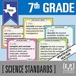 7th Grade Science TEKS I Can Posters and Standards Checklist by EzPz ...