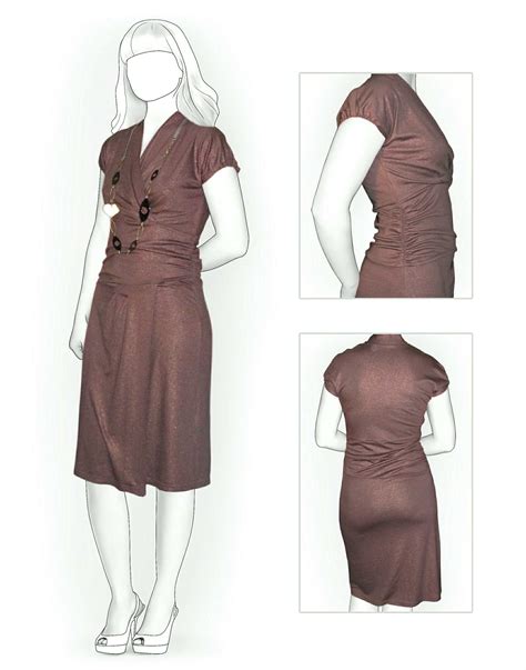Dress From Knit Fabric Sewing Pattern 5854 Made To