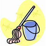 Mop Housekeeping Clipart Pail Nettoyage Bucket Clip