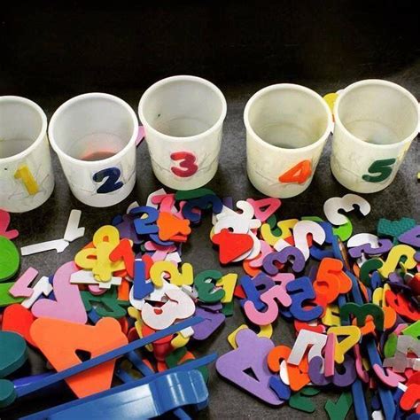 Number Sorting For Three Year Olds Work Tasks And Bins Pinterest