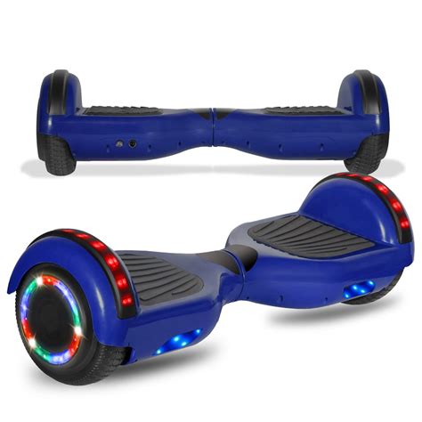 cho electric hoverboard self balancing scooter with built in bluetooth speaker 6 5 led lights